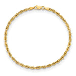 10k 3mm Semi-Solid Rope Chain - Product Photo