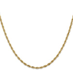 10k 2.8mm Semi-Solid Rope Chain - Product Photo
