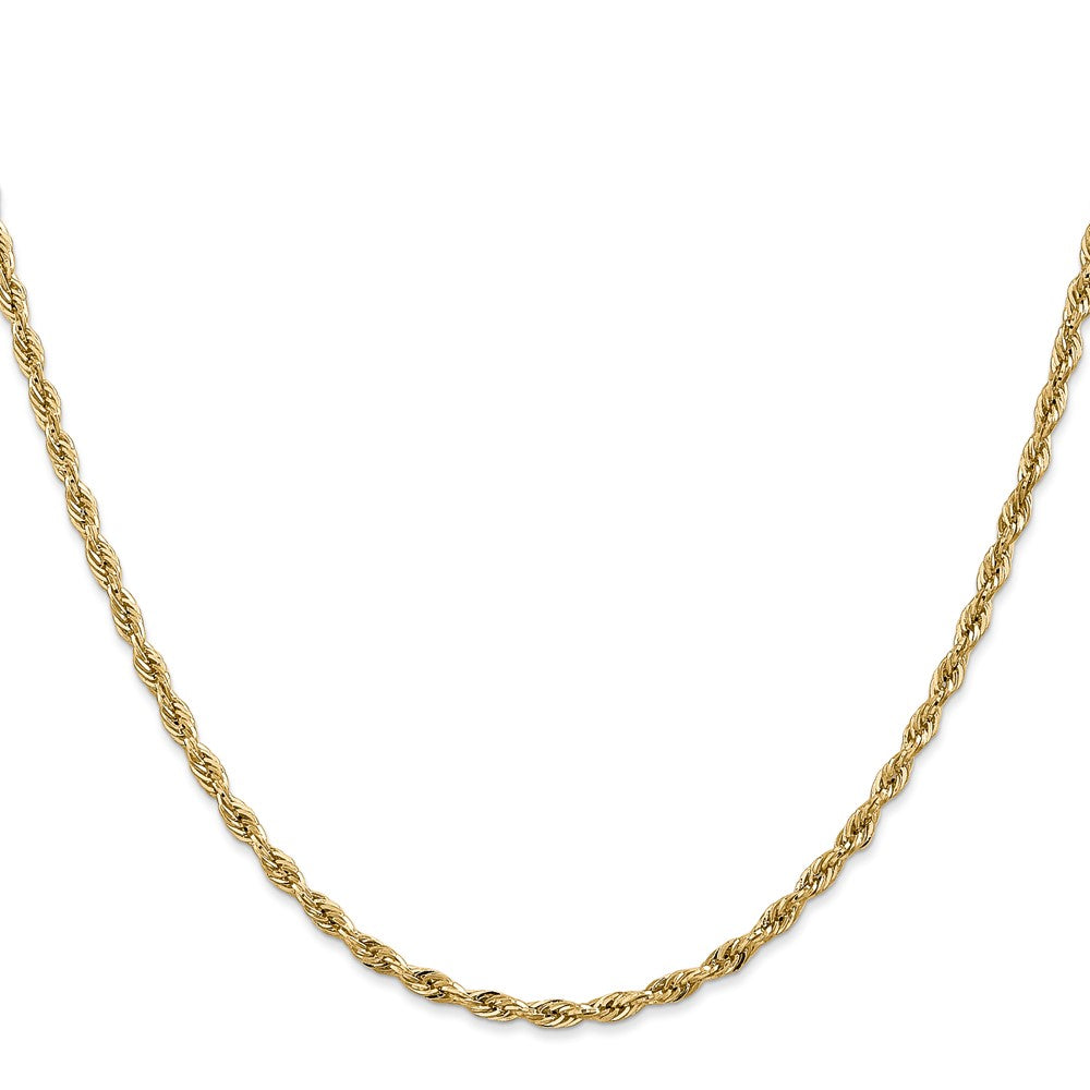 10k 2.8mm Semi-Solid Rope Chain - Product Photo