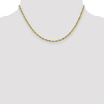 10k 2.8mm Semi-Solid Rope Chain - Product Photo