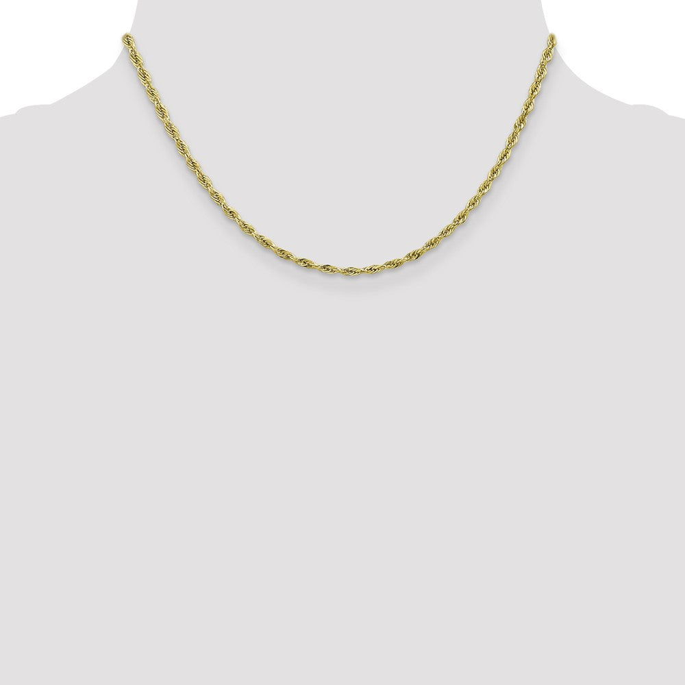 10k 2.8mm Semi-Solid Rope Chain - Product Photo