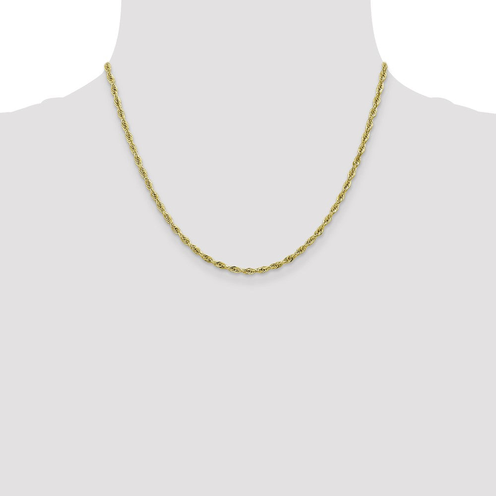 10k 2.8mm Semi-Solid Rope Chain - Product Photo