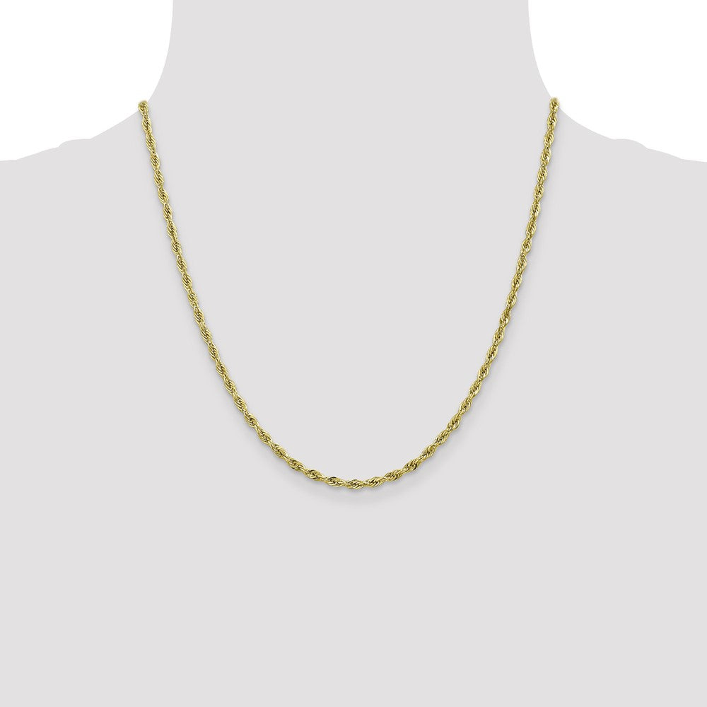 10k 2.8mm Semi-Solid Rope Chain - Product Photo