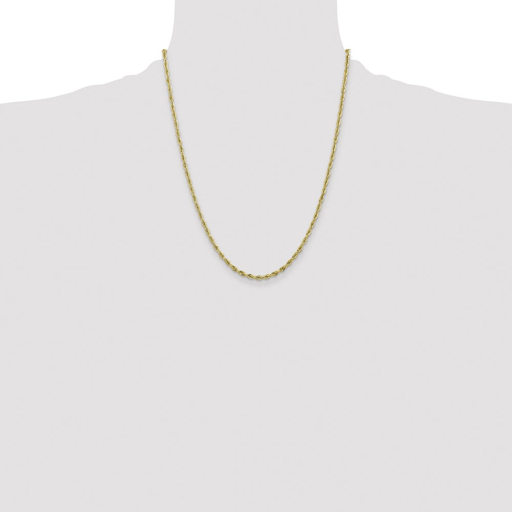 10k 2.8mm Semi-Solid Rope Chain - Product Photo