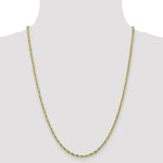 10k 2.8mm Semi-Solid Rope Chain - Product Photo