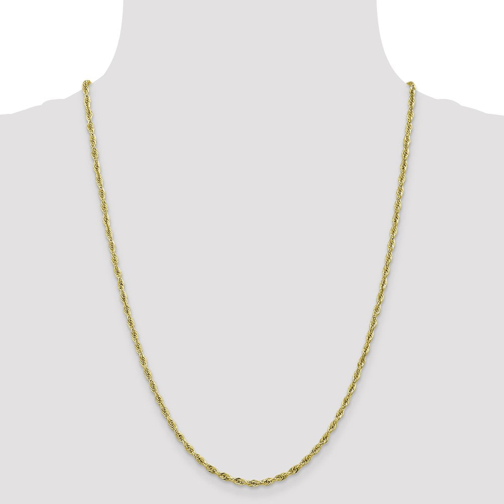 10k 2.8mm Semi-Solid Rope Chain - Product Photo