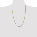 10k 2.8mm Semi-Solid Rope Chain - Product Photo