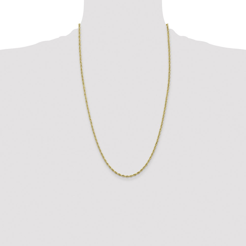 10k 2.8mm Semi-Solid Rope Chain - Product Photo