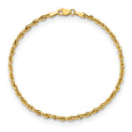 10k 2.8mm Semi-Solid Rope Chain - Product Photo