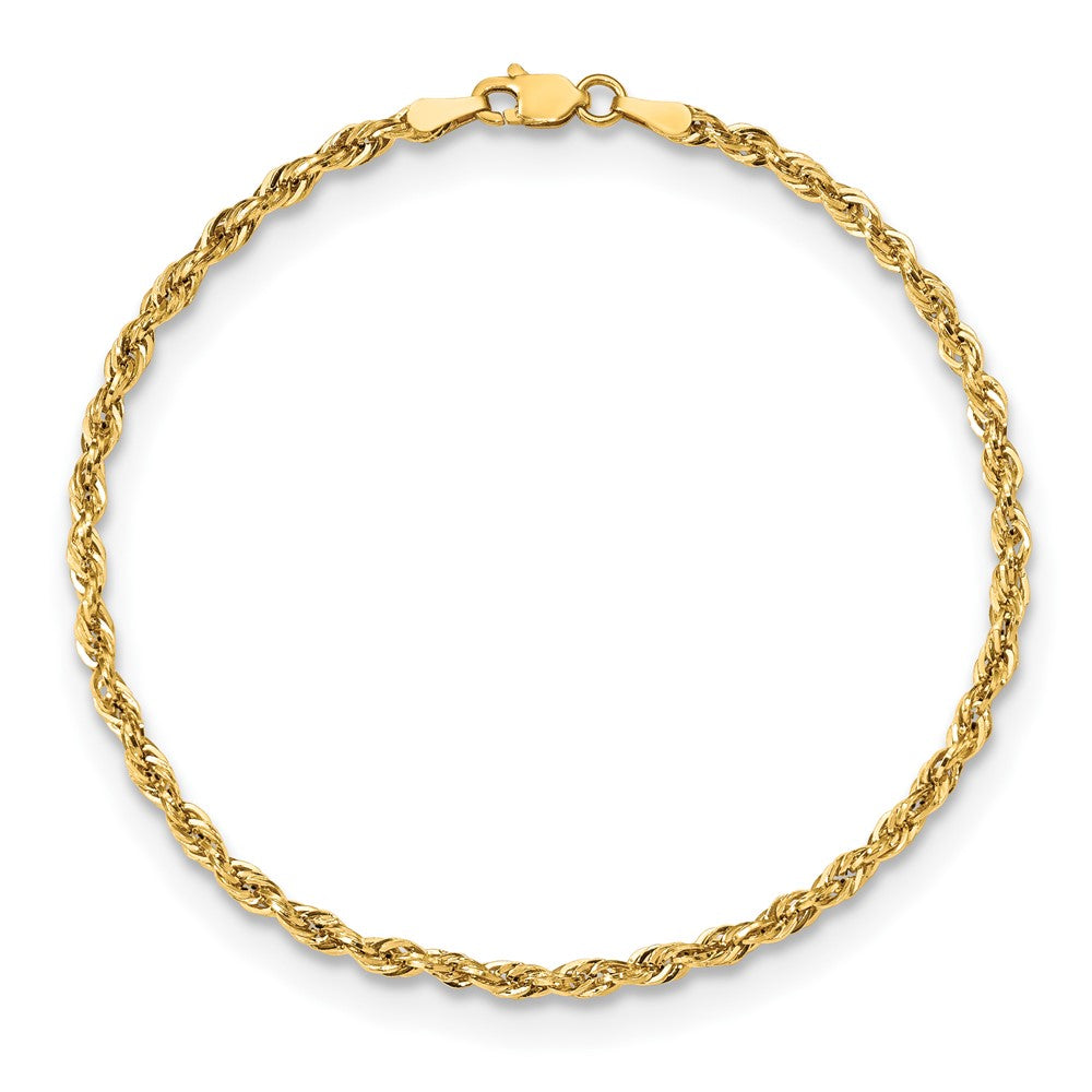 10k 2.8mm Semi-Solid Rope Chain - Product Photo