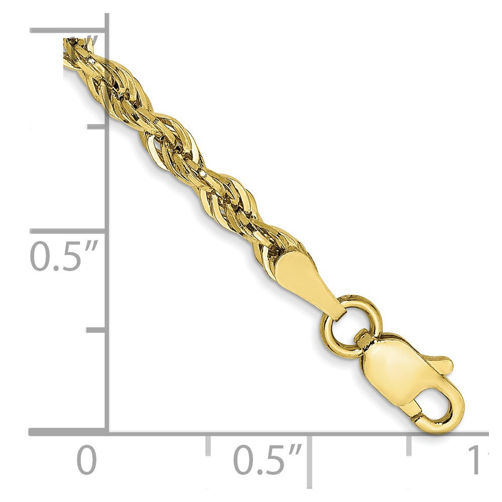 10k 2.8mm Semi-Solid Rope Chain - Product Photo
