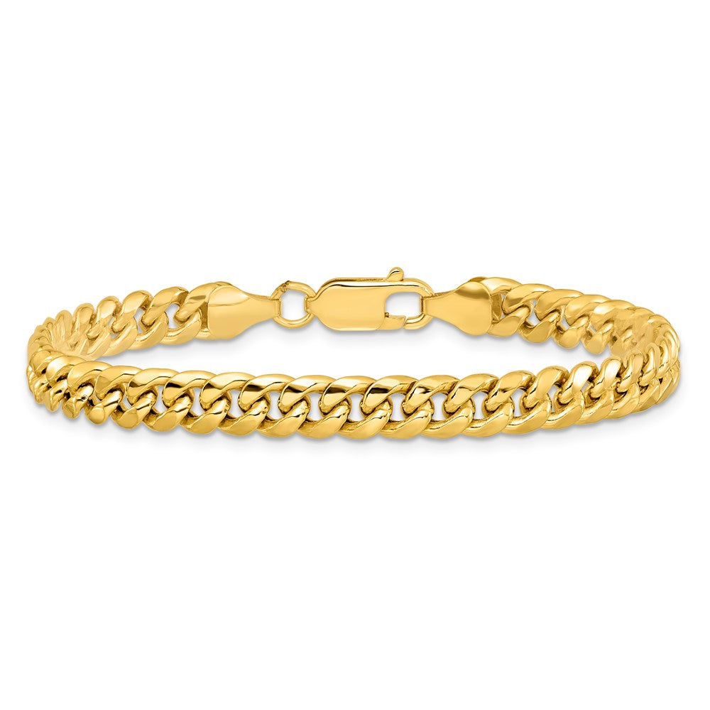 10k 6mm Semi-Solid Miami Cuban Chain - Product Photo