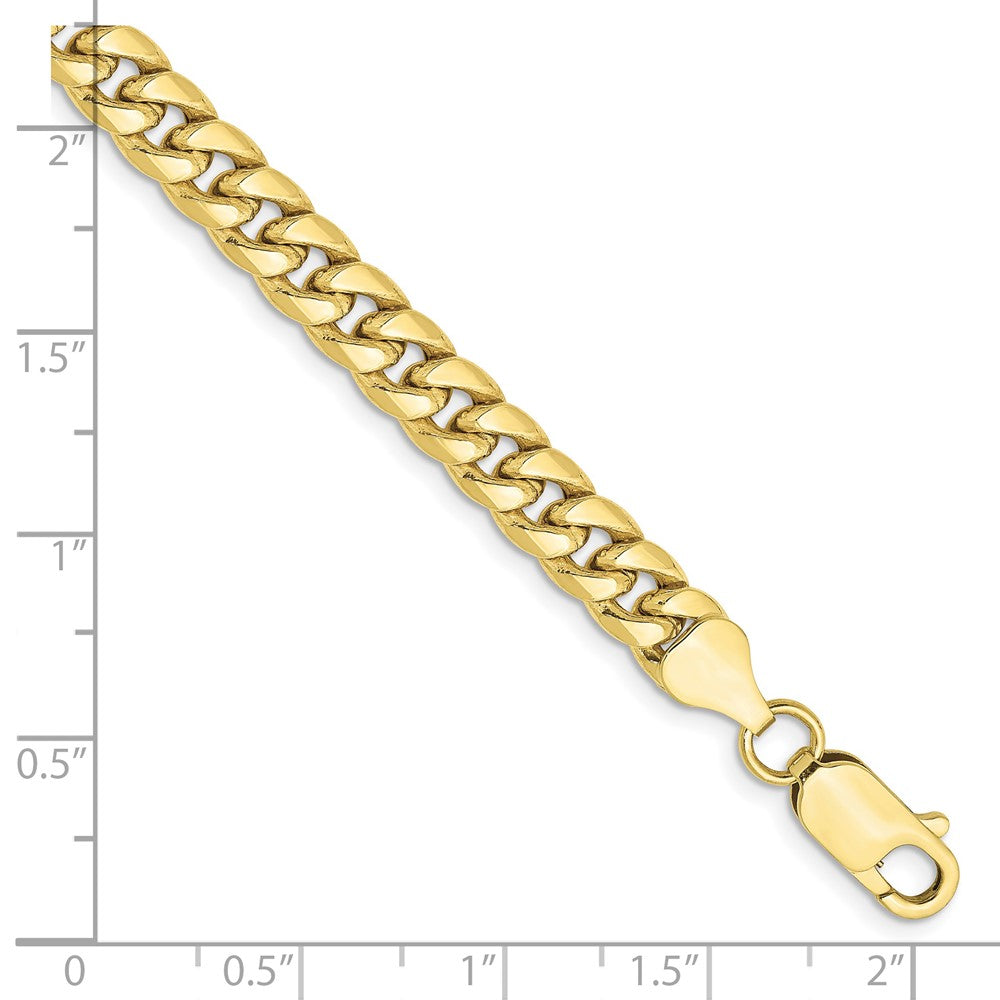 10k 6mm Semi-Solid Miami Cuban Chain - Product Photo