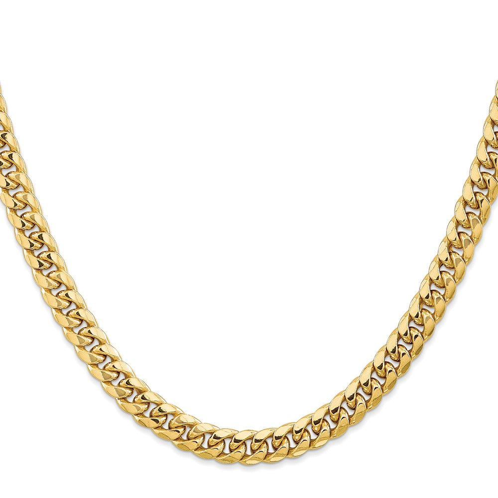 10k 6.75mm Semi-Solid Miami Cuban Chain - Product Photo