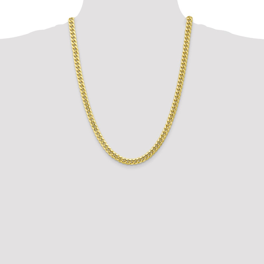 10k 6.75mm Semi-Solid Miami Cuban Chain - Product Photo