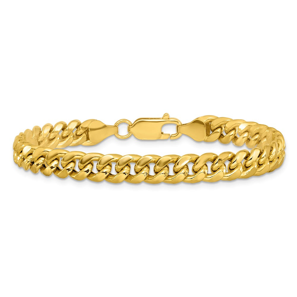 10k 6.75mm Semi-Solid Miami Cuban Chain - Product Photo