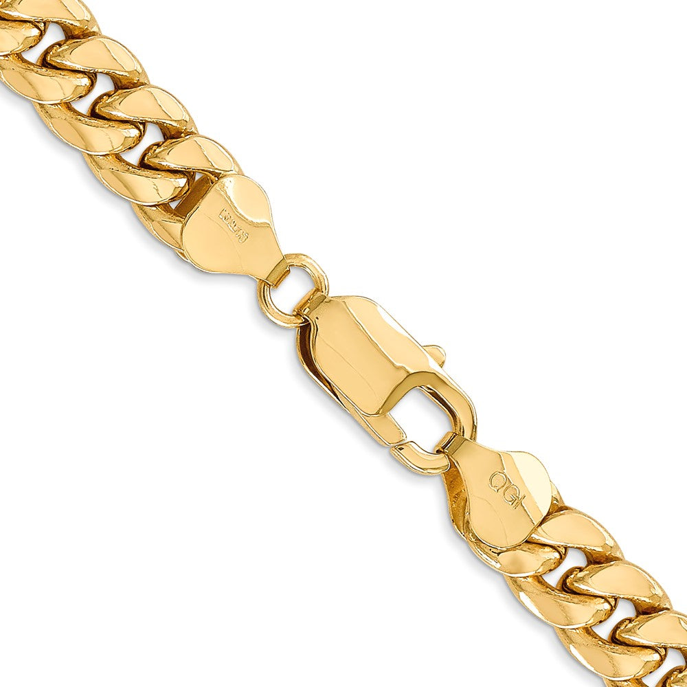 10k 7.3mm Semi-Solid Miami Cuban Chain - Product Photo