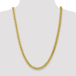 10k 7.3mm Semi-Solid Miami Cuban Chain - Product Photo