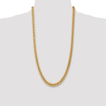 10k 7.3mm Semi-Solid Miami Cuban Chain - Product Photo