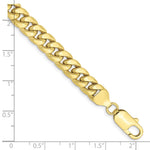 10k 7.3mm Semi-Solid Miami Cuban Chain - Product Photo