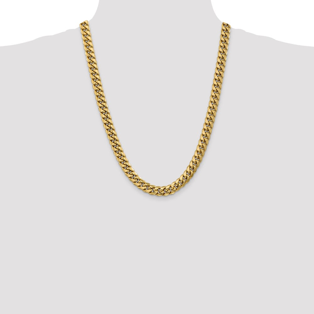 10k 9.3mm Semi-Solid Miami Cuban Chain - Product Photo