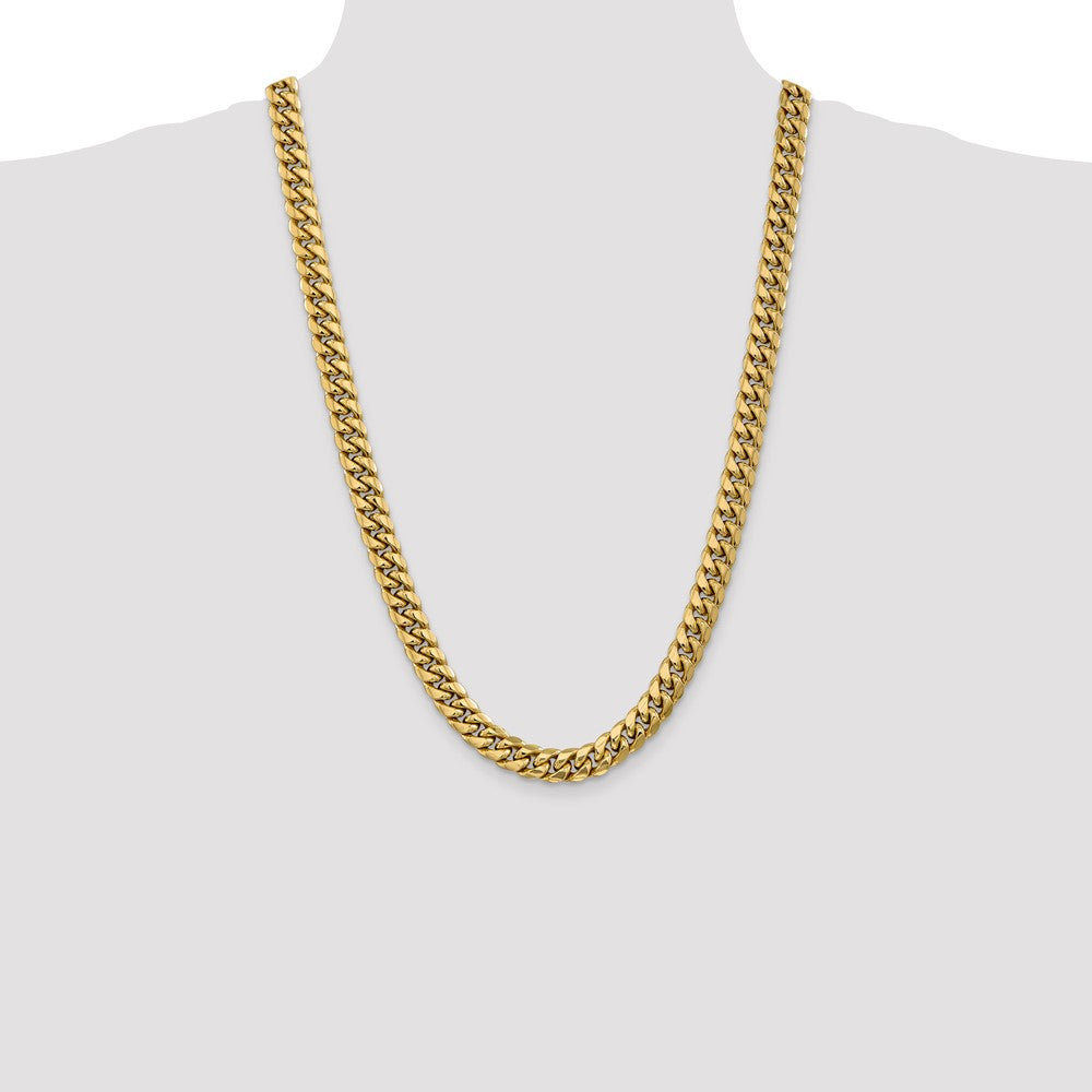10k 9.3mm Semi-Solid Miami Cuban Chain - Product Photo