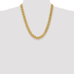 10k 11mm Semi-Solid Miami Cuban Chain - Product Photo