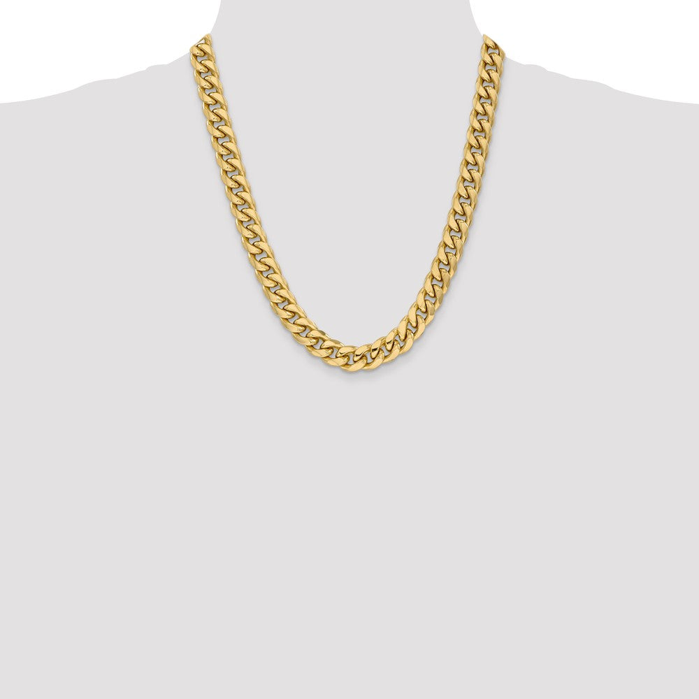10k 11mm Semi-Solid Miami Cuban Chain - Product Photo
