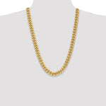10k 11mm Semi-Solid Miami Cuban Chain - Product Photo