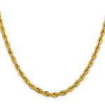 10k 4.25mm Semi-Solid Rope Chain - Product Photo