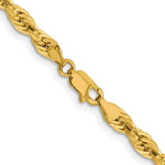 10k 4.25mm Semi-Solid Rope Chain - Product Photo