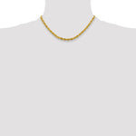 10k 4.25mm Semi-Solid Rope Chain - Product Photo