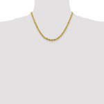 10k 4.25mm Semi-Solid Rope Chain - Product Photo