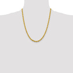10k 4.25mm Semi-Solid Rope Chain - Product Photo