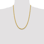 10k 4.25mm Semi-Solid Rope Chain - Product Photo