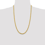 10k 4.25mm Semi-Solid Rope Chain - Product Photo