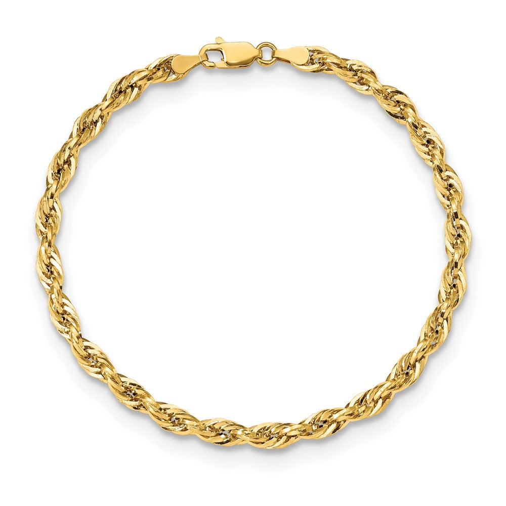 10k 4.25mm Semi-Solid Rope Chain - Product Photo
