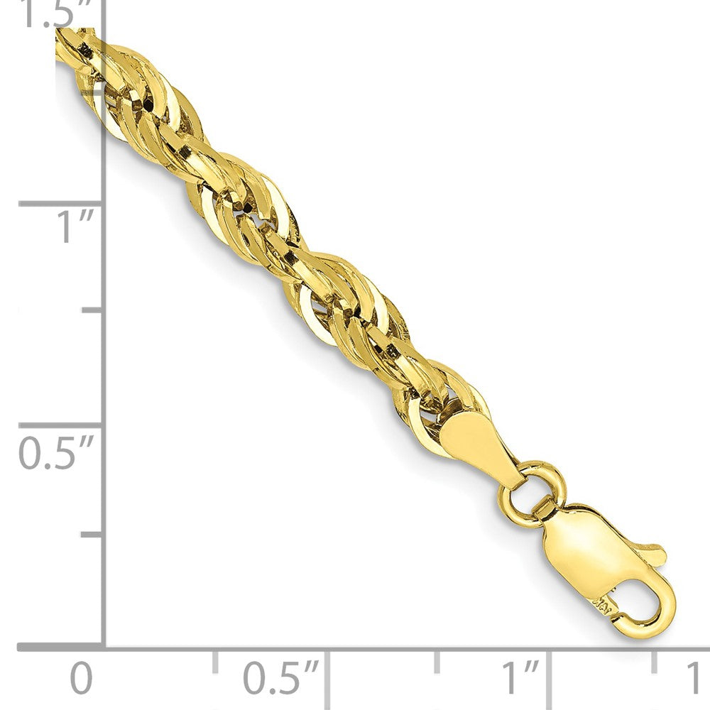10k 4.25mm Semi-Solid Rope Chain - Product Photo