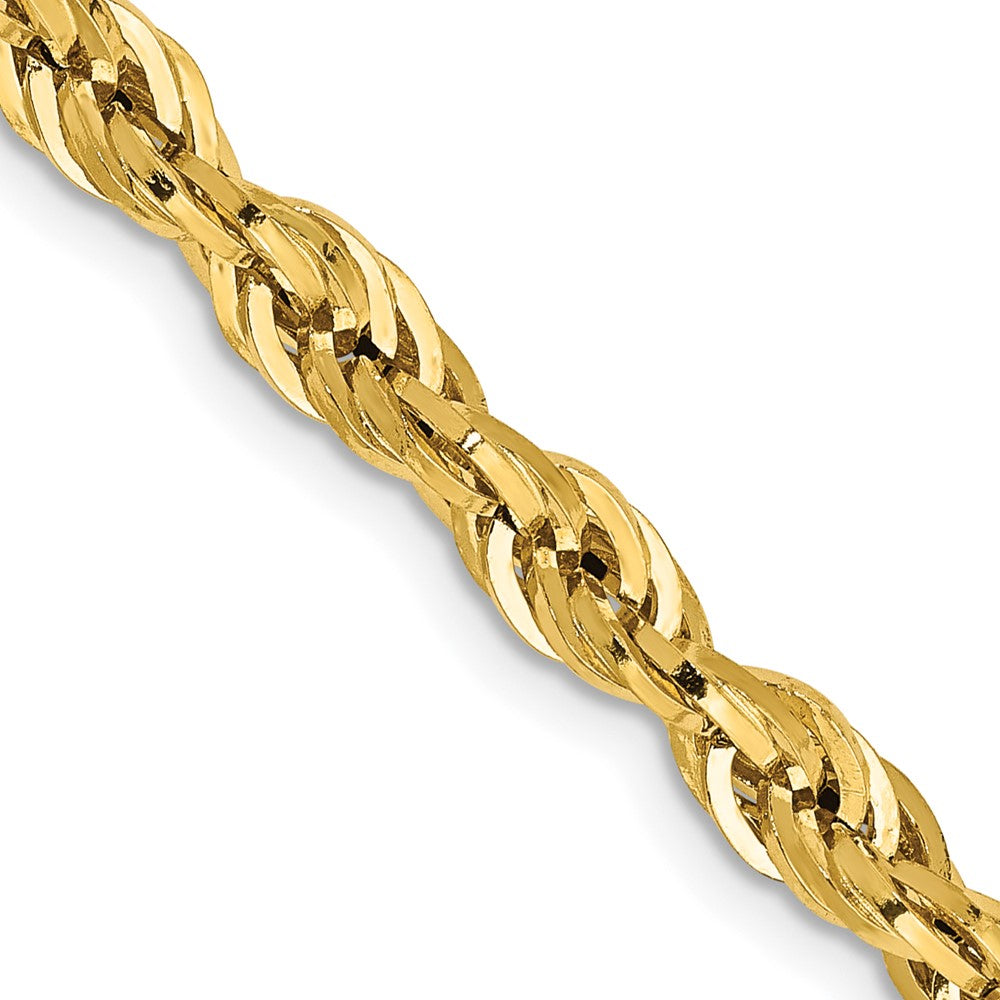 10k 4.25mm Semi-Solid Rope Chain - Product Photo