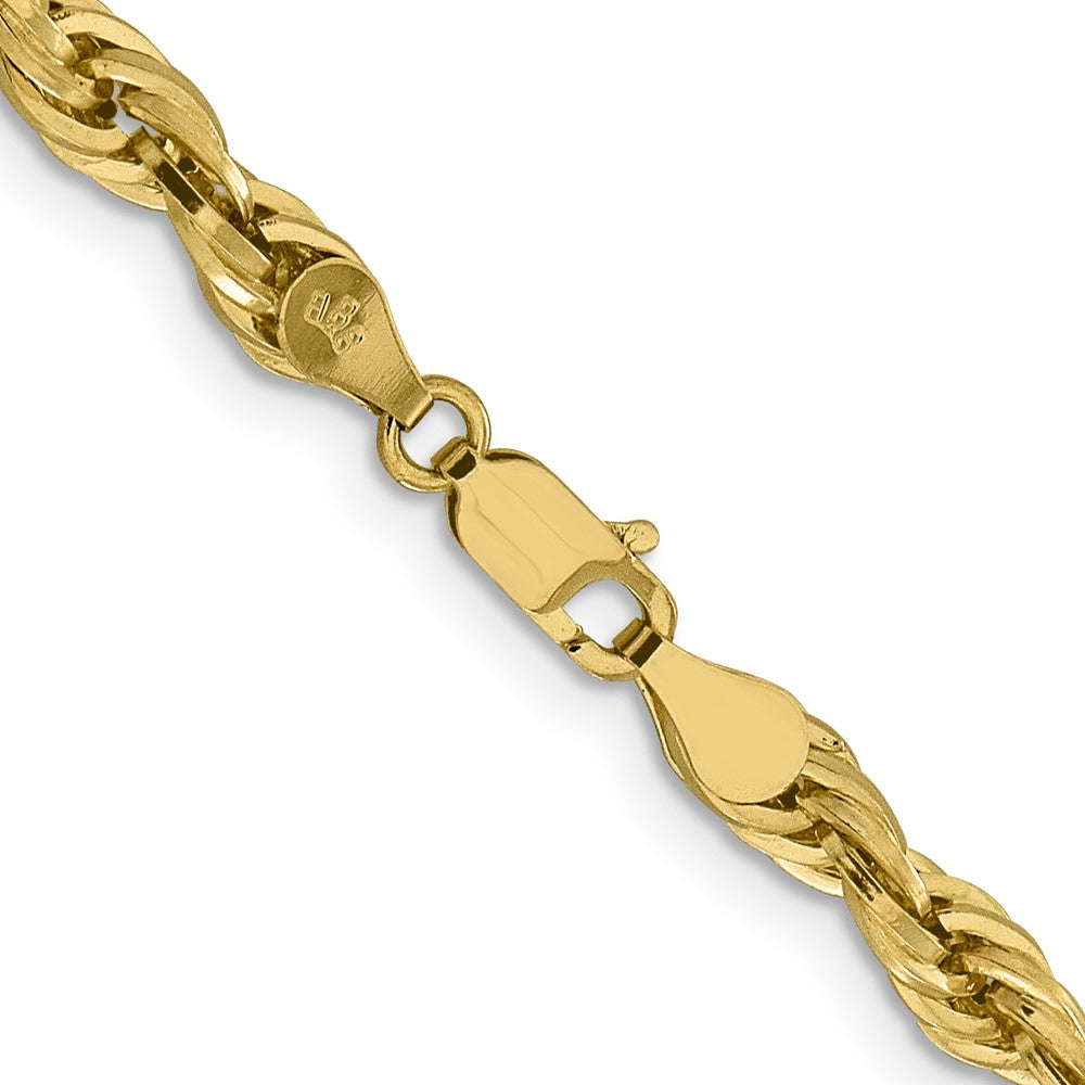 10k 4.75mm Semi-Solid Rope Chain - Product Photo
