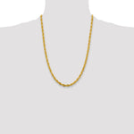 10k 4.75mm Semi-Solid Rope Chain - Product Photo