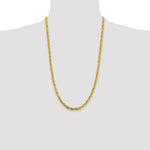 10k 4.75mm Semi-Solid Rope Chain - Product Photo