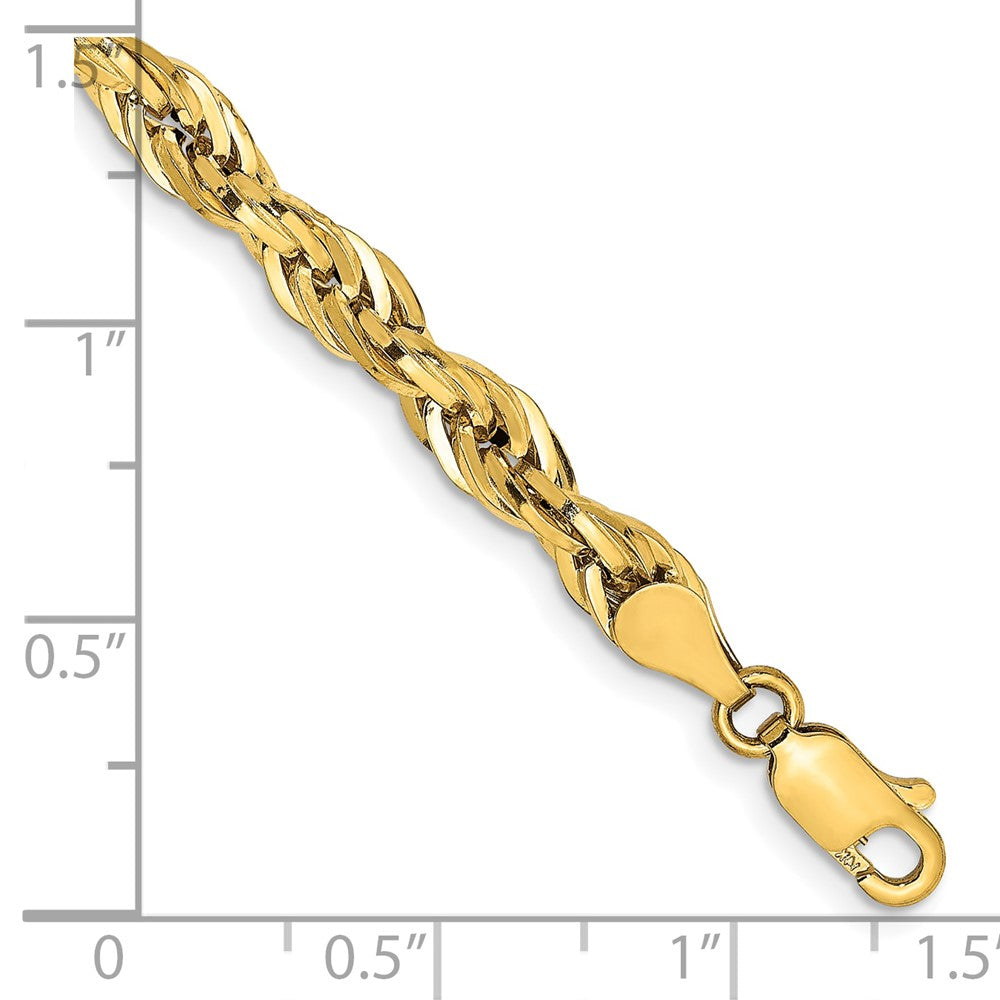 10k 4.75mm Semi-Solid Rope Chain - Product Photo