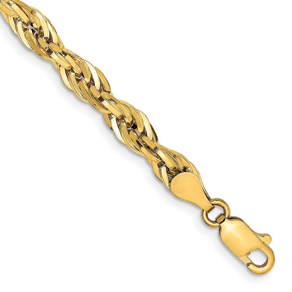 10k 4.75mm Semi-Solid Rope Chain - Product Photo