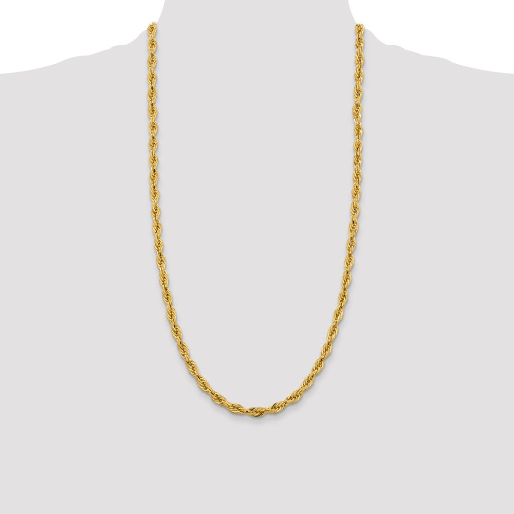 10k 5.4mm Semi-Solid Rope Chain - Product Photo