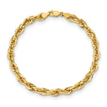 10k 5.4mm Semi-Solid Rope Chain - Product Photo