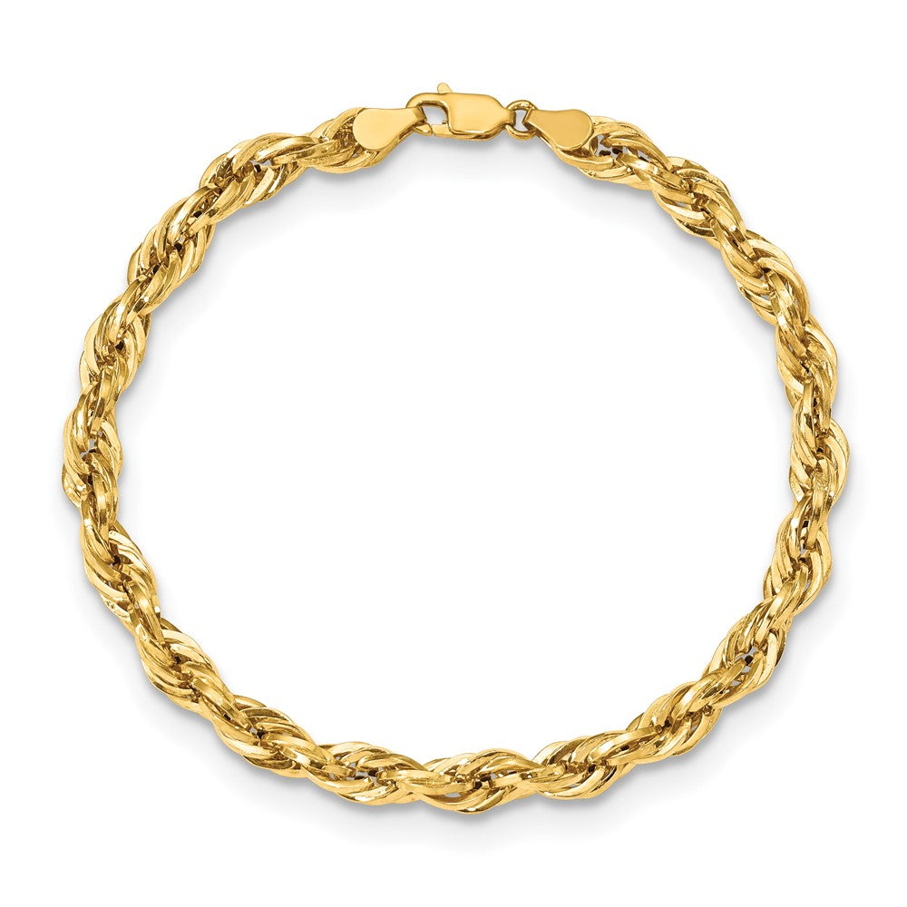 10k 5.4mm Semi-Solid Rope Chain - Product Photo