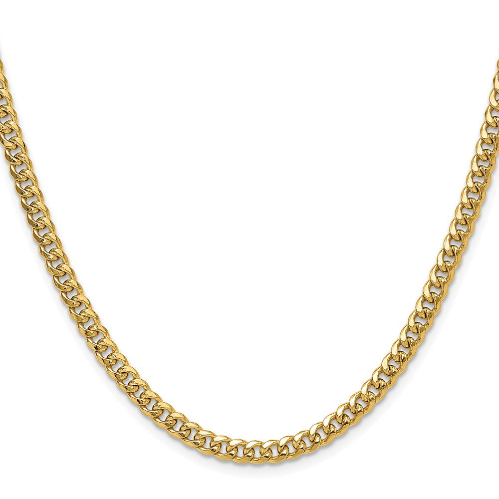 10k 4.5mm Semi-Solid Miami Cuban Chain - Product Photo