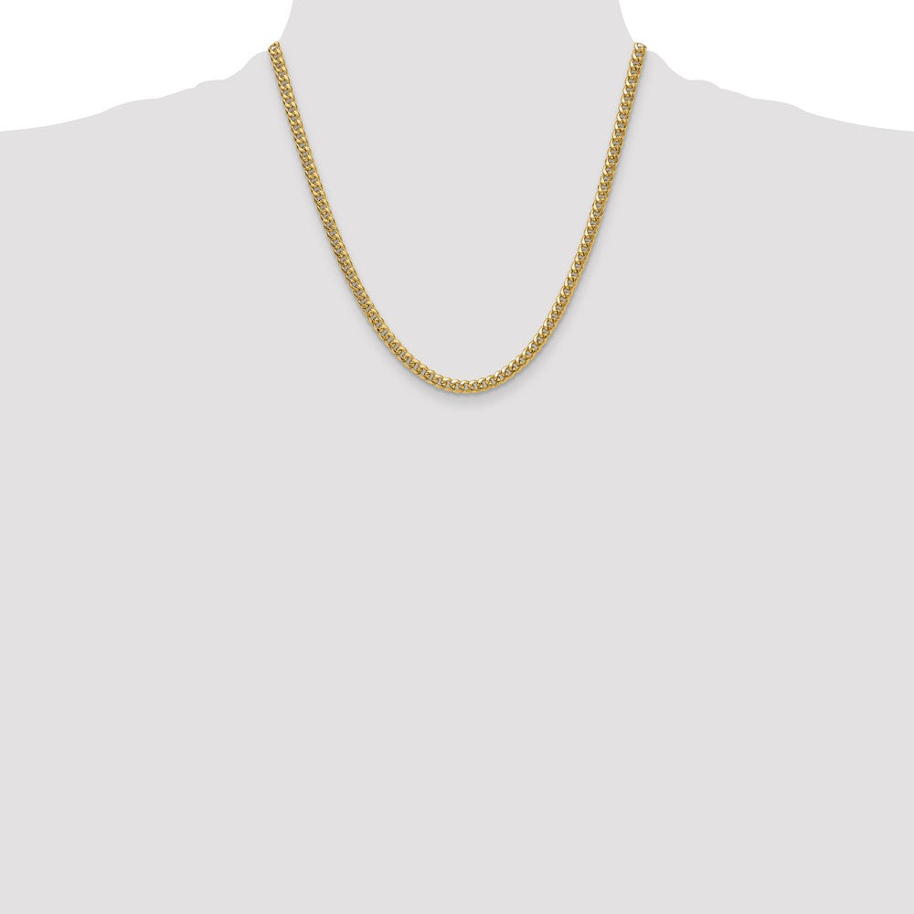 10k 4.5mm Semi-Solid Miami Cuban Chain - Product Photo