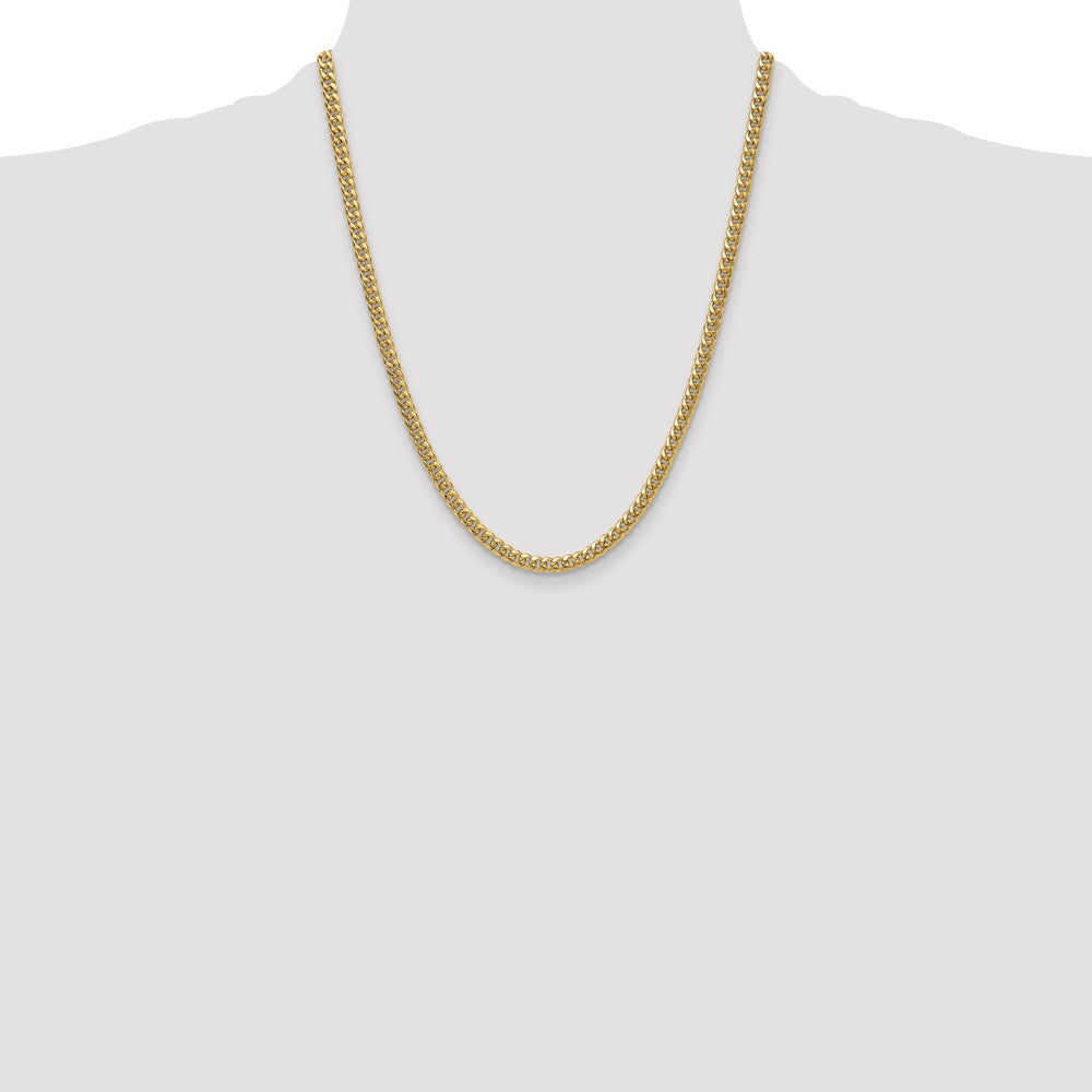 10k 4.5mm Semi-Solid Miami Cuban Chain - Product Photo